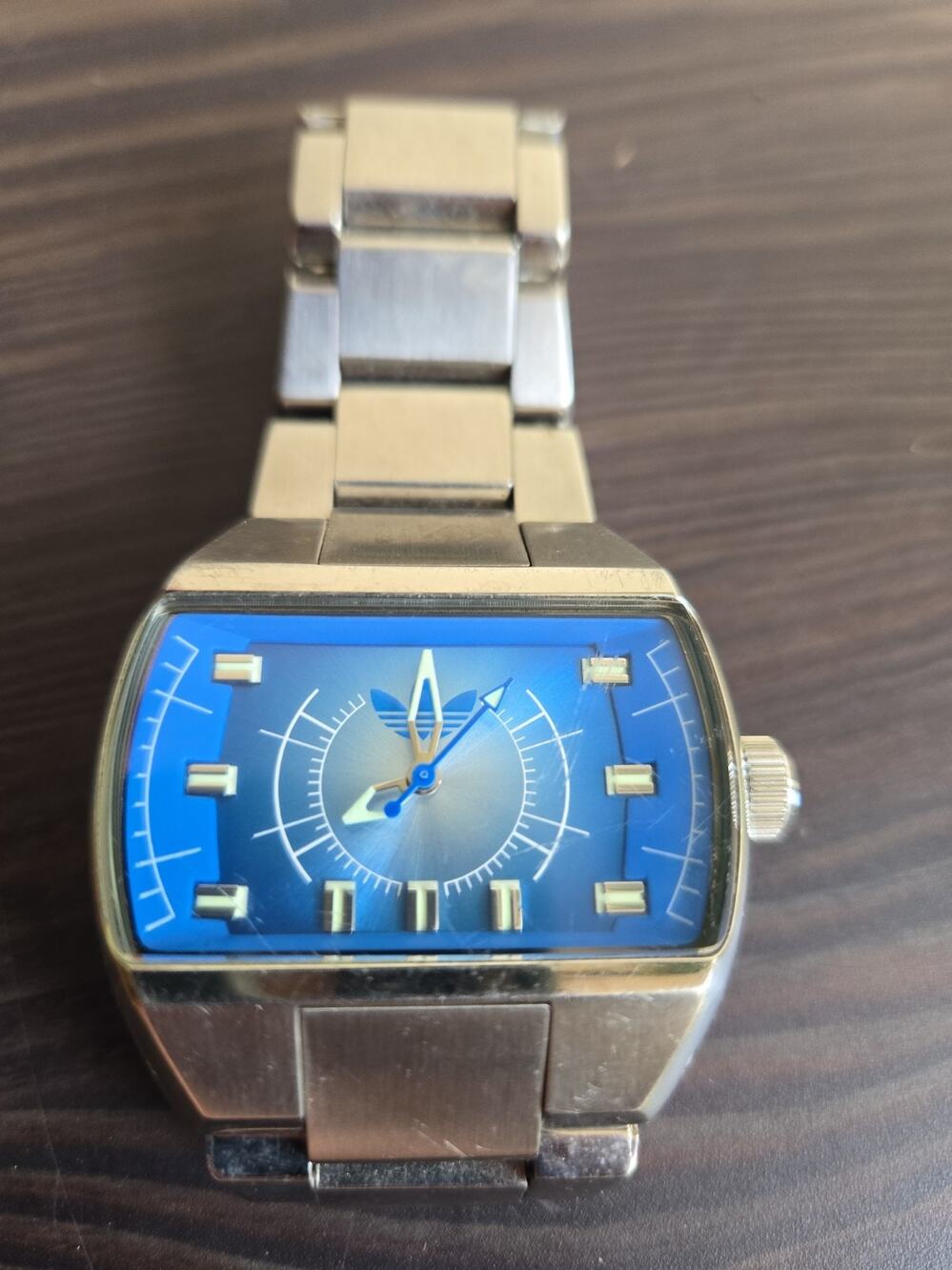 RARE Adidas Vintage Watch Blue Sunburst Dial Y2K Originals Water Resistant